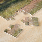 オーストラリア:カンガルーとウォンバットのロードシンボルや象徴 ジグソーパズル (側面)