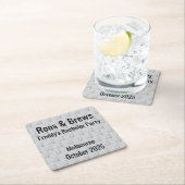 オーストラリア カンガルー独身パーティコースター スクエアペーパーコースター (インサイチュ)