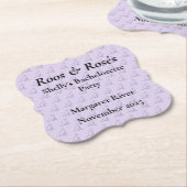 オーストラリア カンガルー ブライズパーティー デザイン ペーパーコースター (アングル)