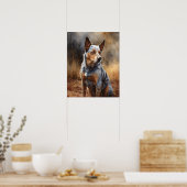 オーストラリア・キャトルドッグアートプリントポスター ポスター (キッチン)