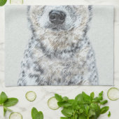 オーストラリア·キャトル·ド絵画ッグズ-かわいいオリジナル キッチンタオル (折り畳み)