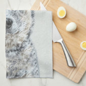 オーストラリア·キャトル·ド絵画ッグズ-かわいいオリジナル キッチンタオル (四つ折り)