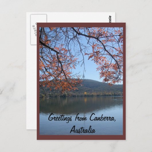 オーストラリア,キャンベラからの挨拶 ポストカード (正面/裏面)
