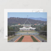 オーストラリア – キャンベラ – 古い&新しい国会議事堂 ポストカード (正面/裏面)