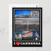 オーストラリア – キャンベラ – I Love - ポストカード (正面/裏面)