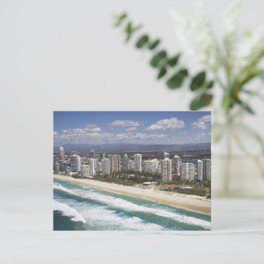 オーストラリア、クイーンズランド、金ゴールドコースト、メインビーチ- ポストカード (スタンド正面)