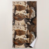 オーストラリア・クオッカ・ツインズ ビーチタオル (正面)