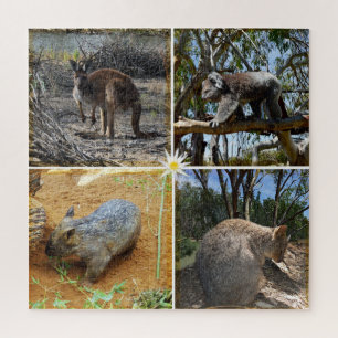オーストラリア・クッカ、カンガルー、コアラ、ウォンバット、 ジグソーパズル