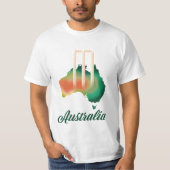 オーストラリア クリケット地図 Tシャツ (正面)