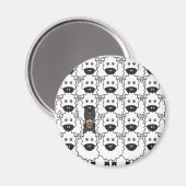 オーストラリア・ケルピーの羊 マグネット (正面/裏面)