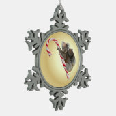 オーストラリア・コアラ・クリスマス・キャンディ・ケイン スノーフレークピューターオーナメント (左)