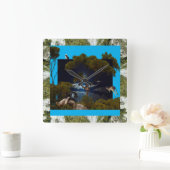 オーストラリア・コアラ、EMU、コカブラ、デザイン、 スクエア壁時計 (ホーム)