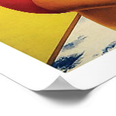 オーストラリア,サーファー女の子オンビーチ,ヴィンテージ ポスター (角)