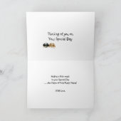 オーストラリア・シェパード・カスタムハッピーバースデー・カード カード (内部)