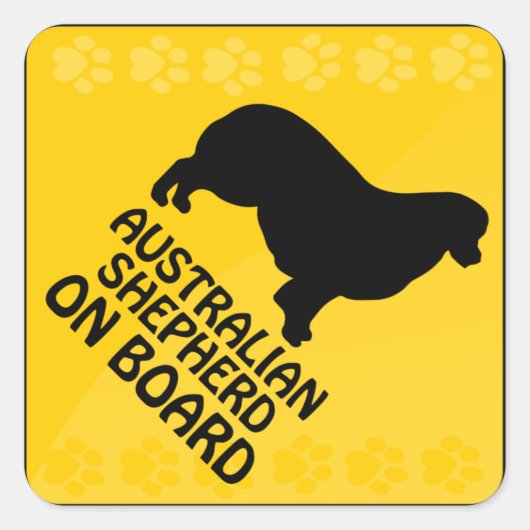 オーストラリア・シェパード・シン スクエアシール (正面)