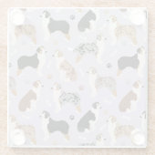 オーストラリア・シェパード・ボーンズ・アンド・ポーズ ガラスコースター (裏面)