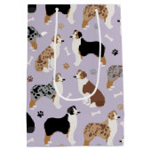 オーストラリア・シェパード・ボーンズ・アンド・ポーズ ミディアムペーパーバッグ (裏面)