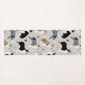 オーストラリア・シェパード・ボーンズ・アンド・ポーズ ヨガマット (裏面(横))