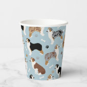 オーストラリア・シェパード・ボーンズ・アンド・ポーズ・紙・カップ 紙コップ (裏面)