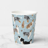 オーストラリア・シェパード・ボーンズ・アンド・ポーズ・紙・カップ 紙コップ (右)