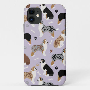 オーストラリア・シェパード・ボーンズ・アンド・ポーズ iPhone 11 ケース