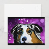 オーストラリア・シェパード ポストカード (正面/裏面)