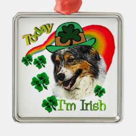 オーストラリア・シェパード・St patricks メタルオーナメント