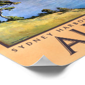 オーストラリア・シドニーがヴィンテージ旅行ポスターを復元 ポスター (角)