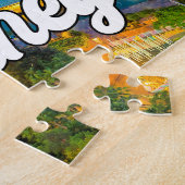 オーストラリア，シドニーの美しい夕日 ジグソーパズル (側面)