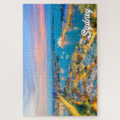 オーストラリア，シドニーの美しい夕日 ジグソーパズル (縦)