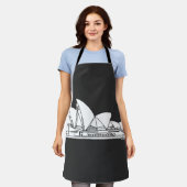オーストラリア シドニーオペラハウス 観光 お土産 エプロン (着用した状態)