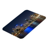 オーストラリア、シドニー。オペラハウスのあるスカイラインを見る マグネット (左側)