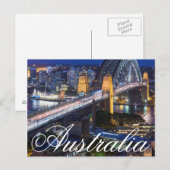 オーストラリア、シドニー、The Rocksエリア、シドニー・ハーバー ポストカード (正面/裏面)