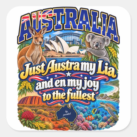 オーストラリア ステッカー (正面)
