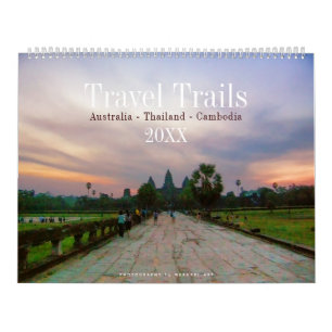 オーストラリア・タイ・カンボジア旅行ウォールカレンダー カレンダー