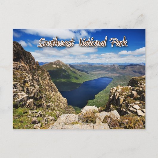 オーストラリア，タスマニアの荒野，湖Judd ポストカード (正面)