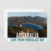 オーストラリア タスマニア ウィングラスベイ より愛を込めて ポストカード (正面/裏面)
