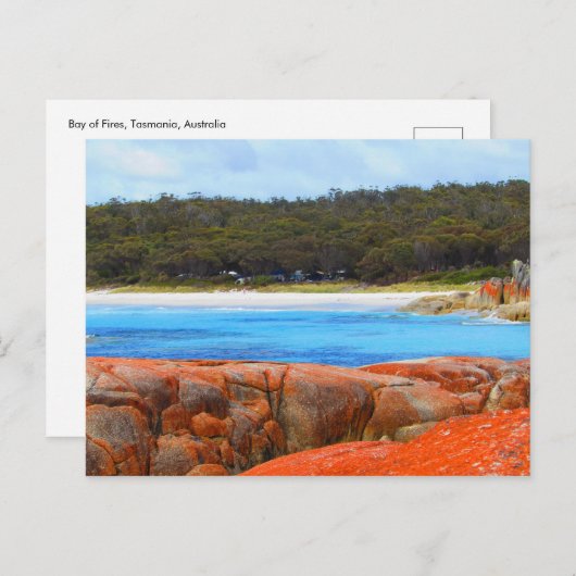 オーストラリア、タスマニア、火災湾 ポストカード (正面/裏面)