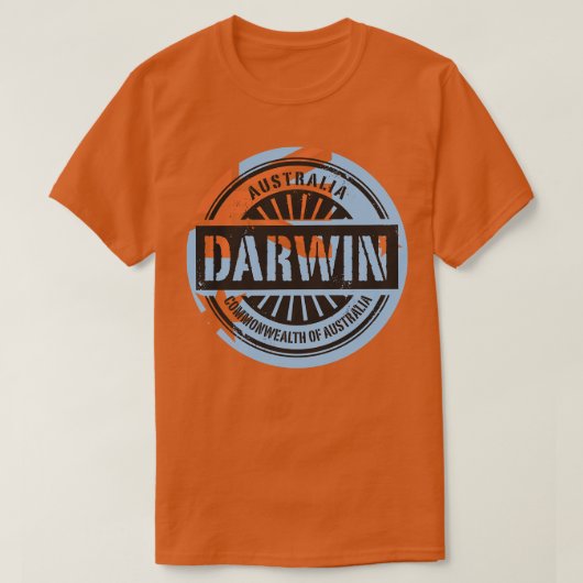 オーストラリア・ダーウィン Tシャツ (デザイン正面)