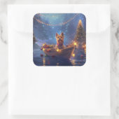 オーストラリア・テリアクリスマスフェスティバル航海 スクエアシール (バッグ)