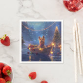 オーストラリア・テリアクリスマスフェスティバル航海 スタンダードカクテルナプキン (インサイチュ)