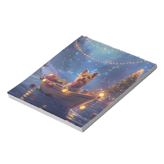 オーストラリア・テリアクリスマスフェスティバル航海 ノートパッド (回転)