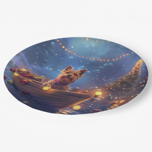 オーストラリア・テリアクリスマスフェスティバル航海 ペーパープレート (アングル)