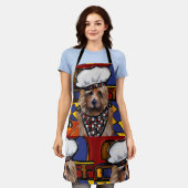 オーストラリア・テリア エプロン (着用した状態)