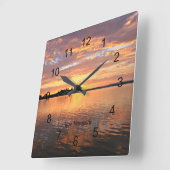 オーストラリア,ニューサウスウェールズ州,マコーリー湖 スクエア壁時計 (傾斜)