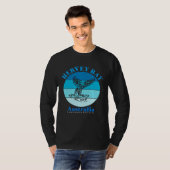 オーストラリア ハーヴェイ・ベイのクジラの尾 Tシャツ (正面フル)