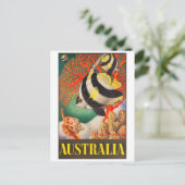 オーストラリア、バリアリーフのトロピック素晴らしフィッシュ ポストカード (スタンド正面)