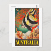 オーストラリア、バリアリーフのトロピック素晴らしフィッシュ ポストカード (正面/裏面)