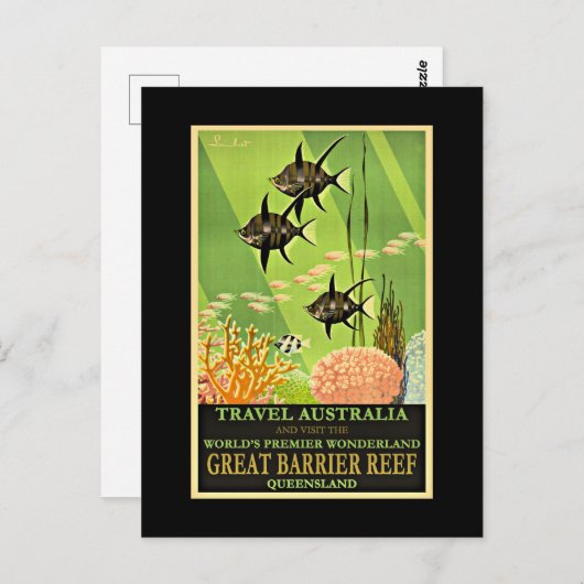 オーストラリア – バ素晴らしリアリーフ ポストカード (正面/裏面)