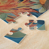 オーストラリア・ブッシュのグレイ・カンガルー ジグソーパズル (側面)